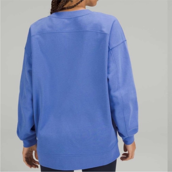 NWT Size 6 Lululemon Perfectly Oversized Crew in Wild Indigo - Picture 3 of 9